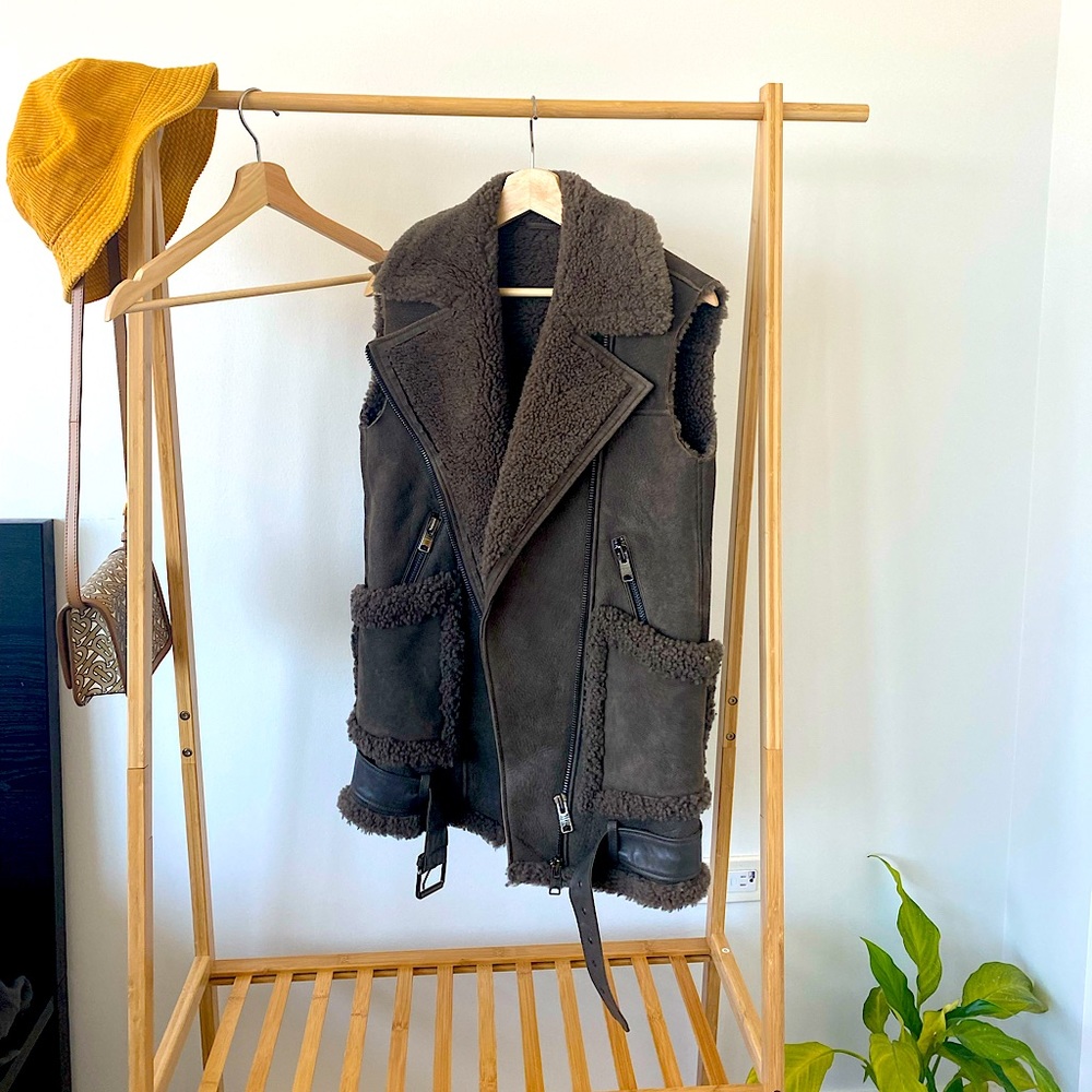All Saints Suede Winter Vest